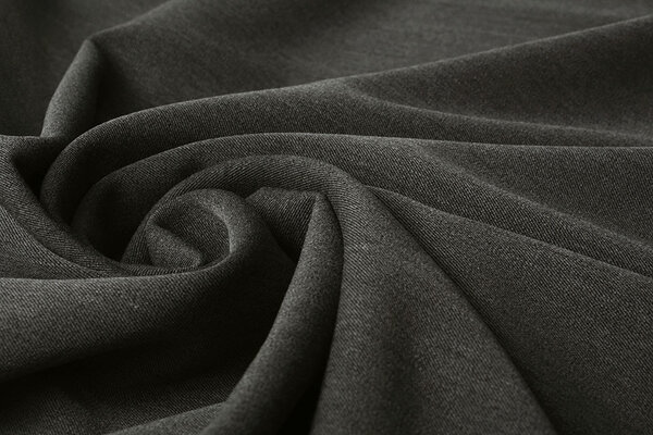 Stretch-Gabardine Grau Meliert