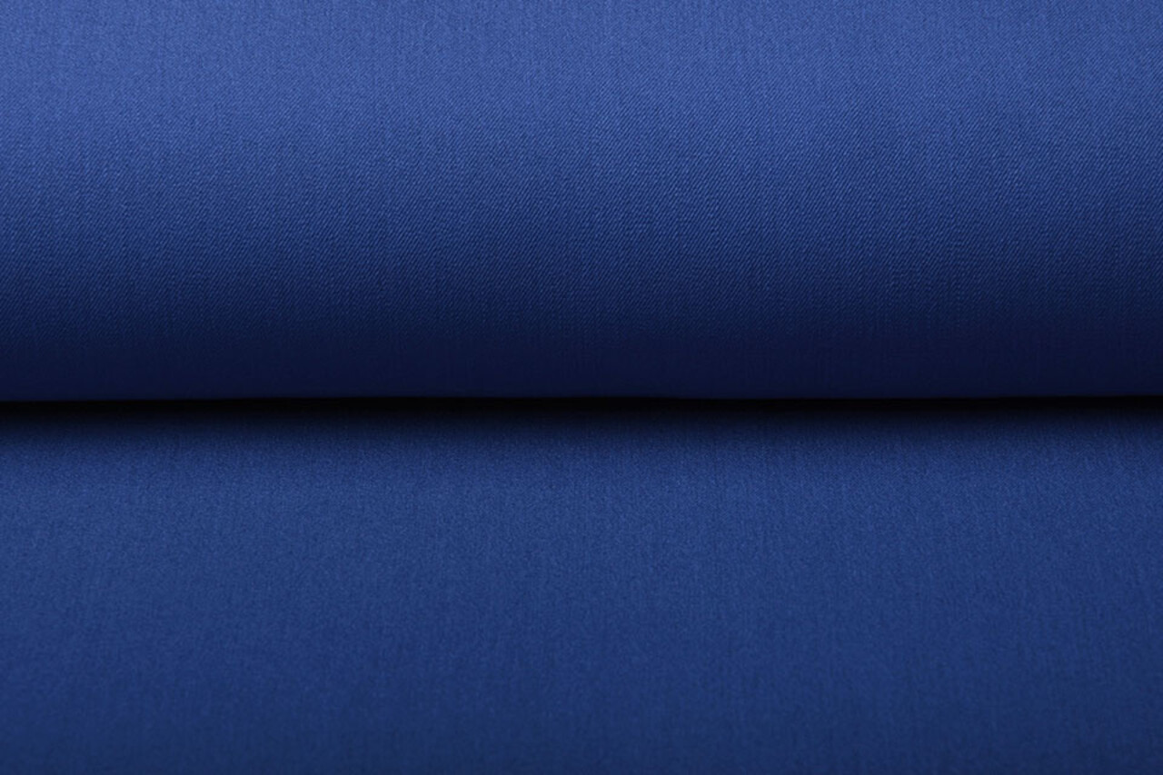 Stretch Gabardine Stoff Königs Blau