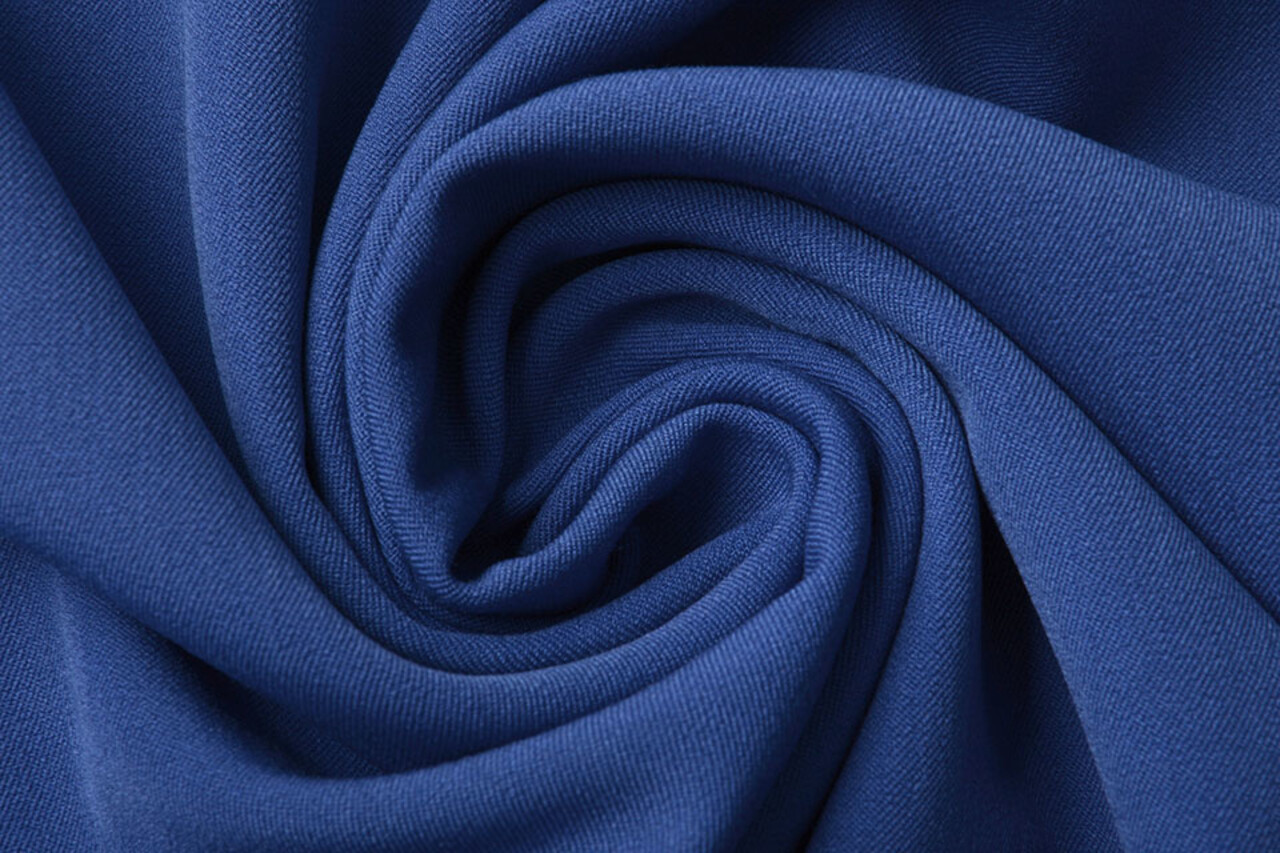 Stretch Gabardine Stoff Königs Blau
