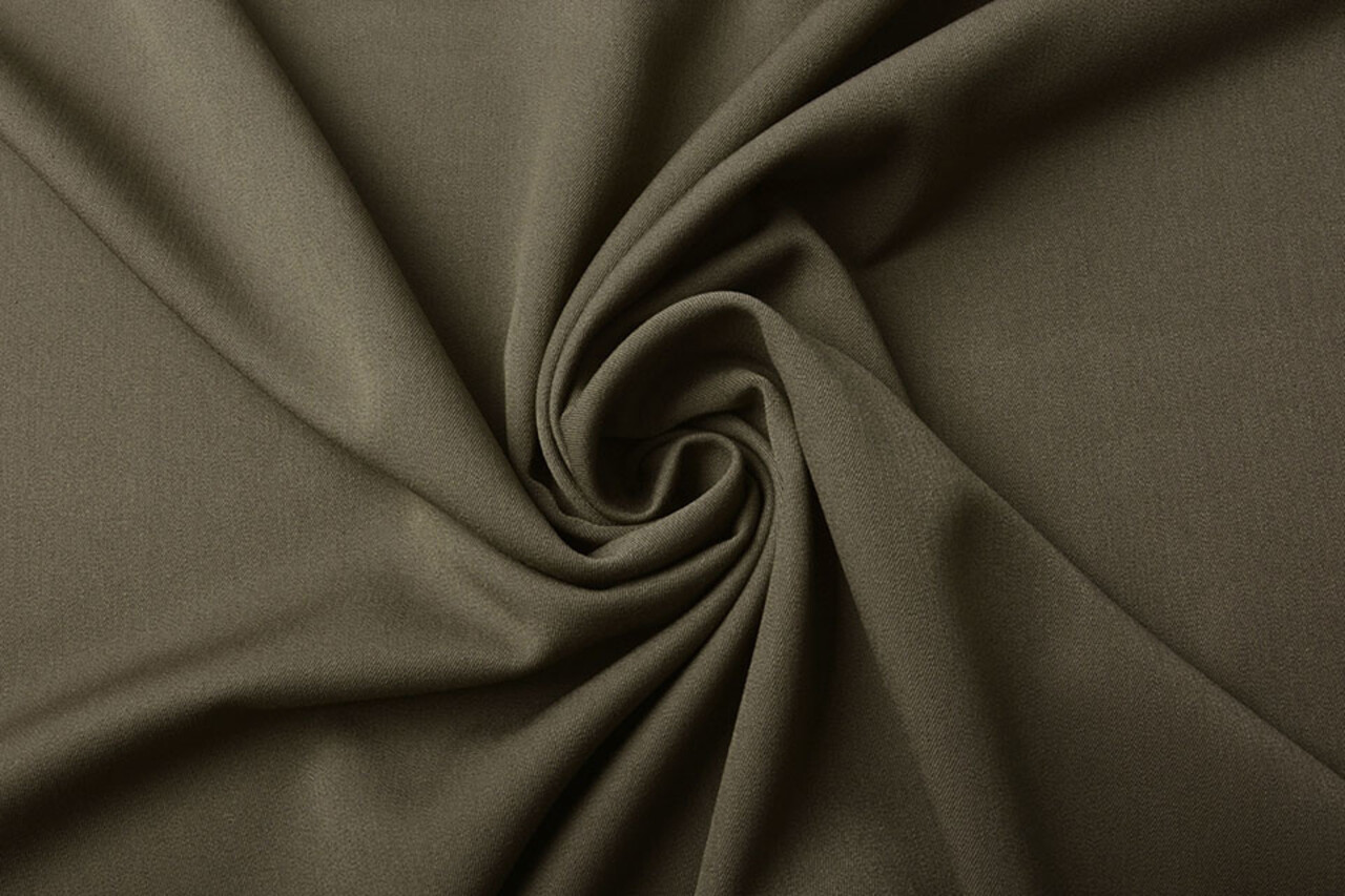 Stretch Gabardine Stoff Taupe