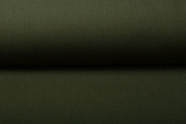 Stretch Gabardine Stoff Dunkel Khaki