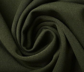 Stretch Gabardine Stoff Dunkel Khaki