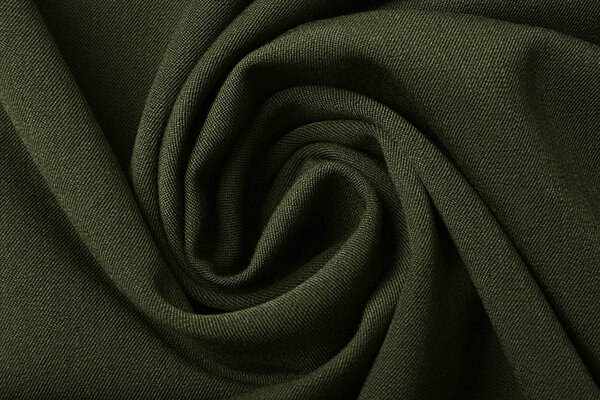 Stretch Gabardine Stoff Dunkel Khaki