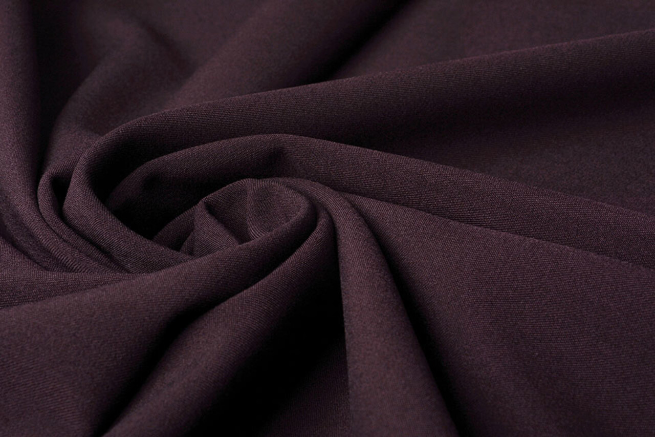 Stretch Gabardine Aubergine Stretch Gabardine Aubergine