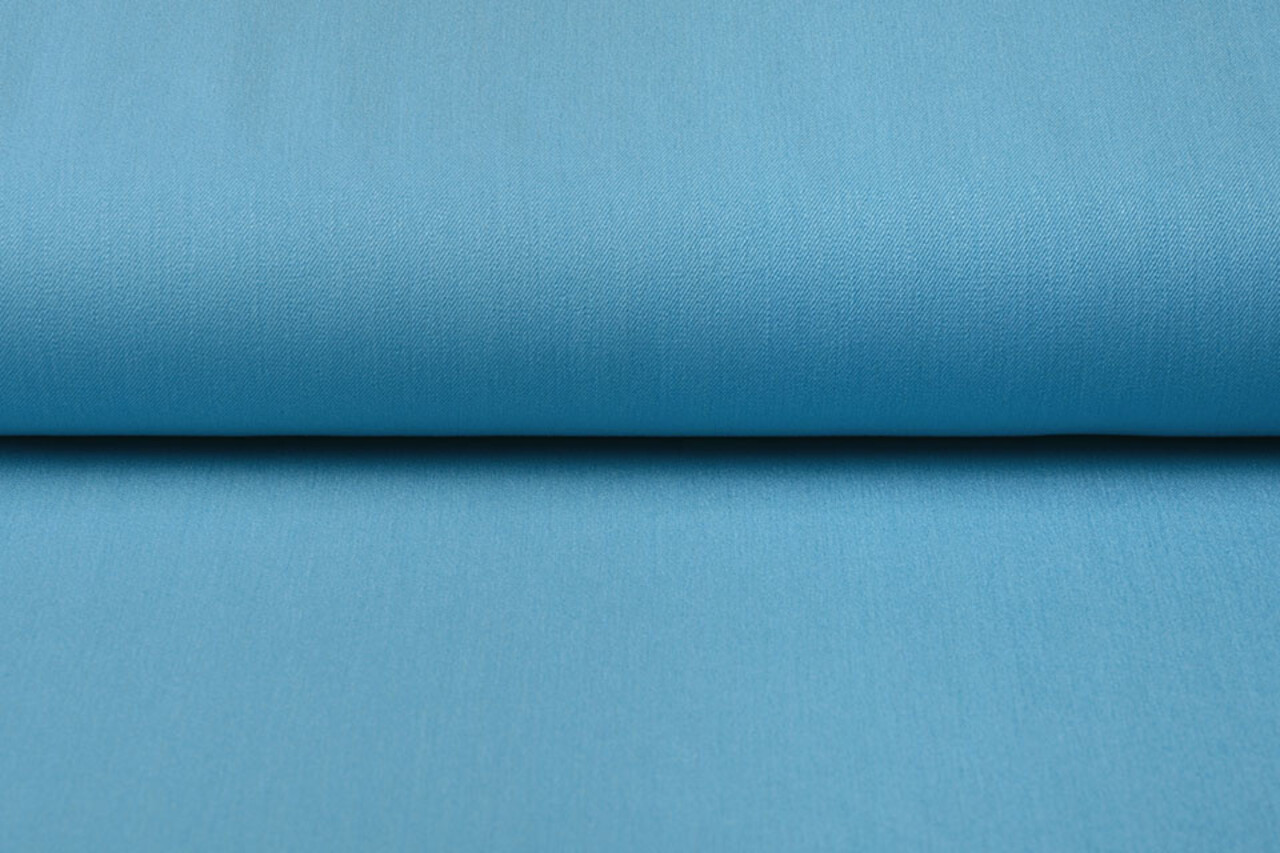 Stretch Gabardine Stoff Aqua