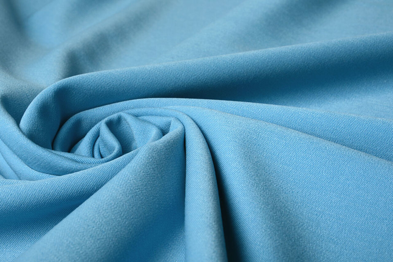 Stretch Gabardine Stoff Aqua