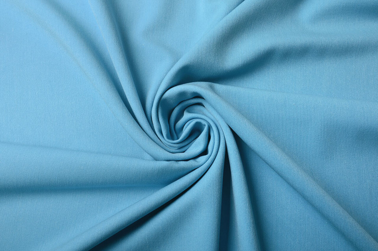 Stretch Gabardine Stoff Aqua