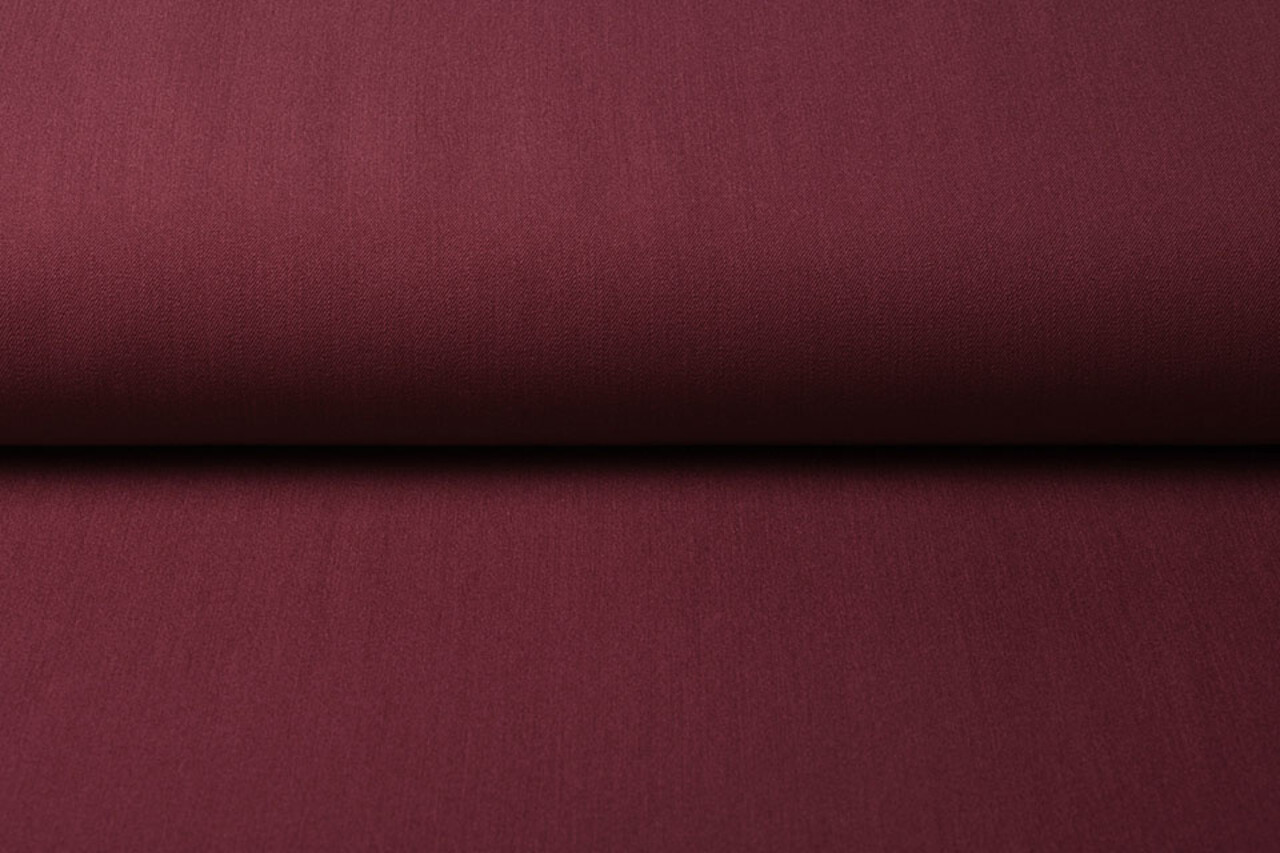 Stretch Gabardine Donker rood