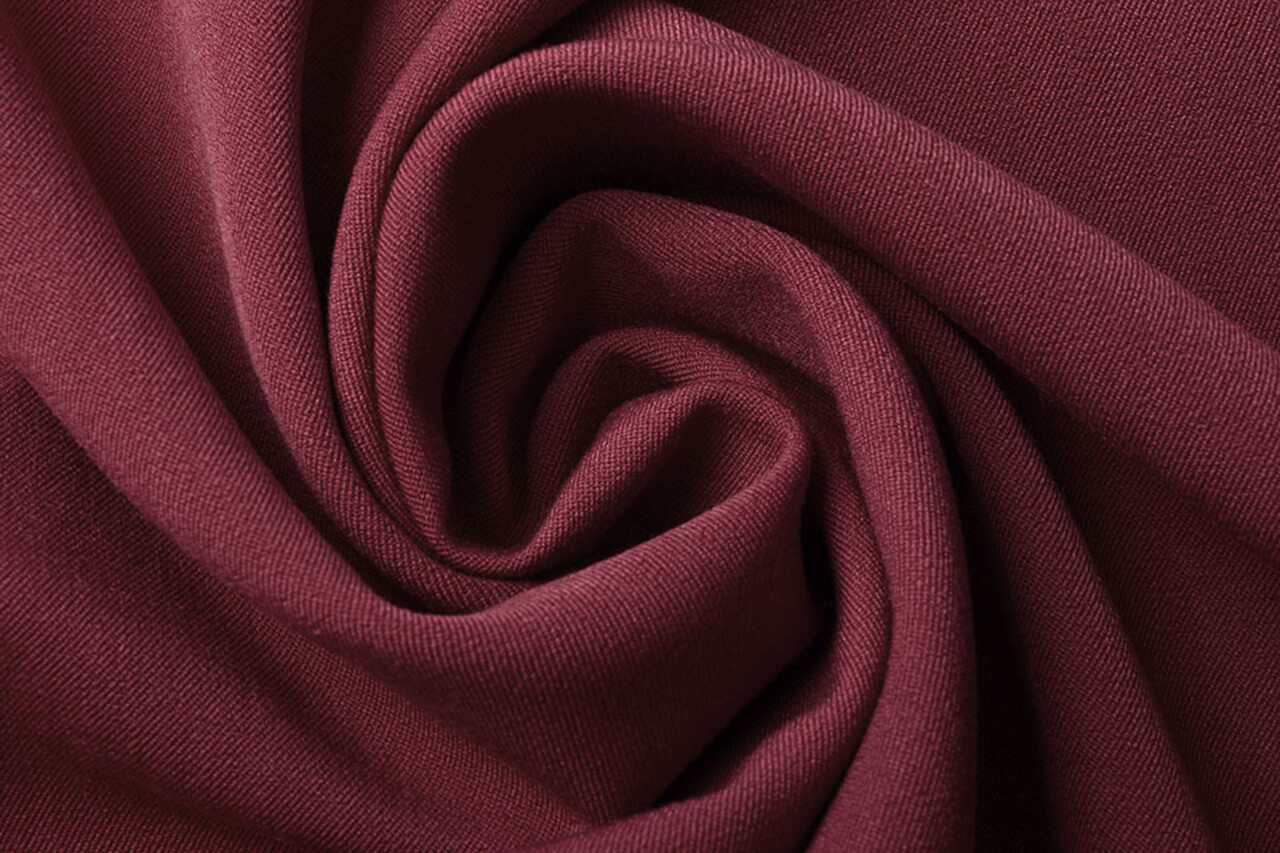 Stretch Gabardine Donker rood