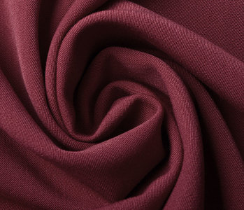 Stretch Gabardine Stoff Dunkel Rot