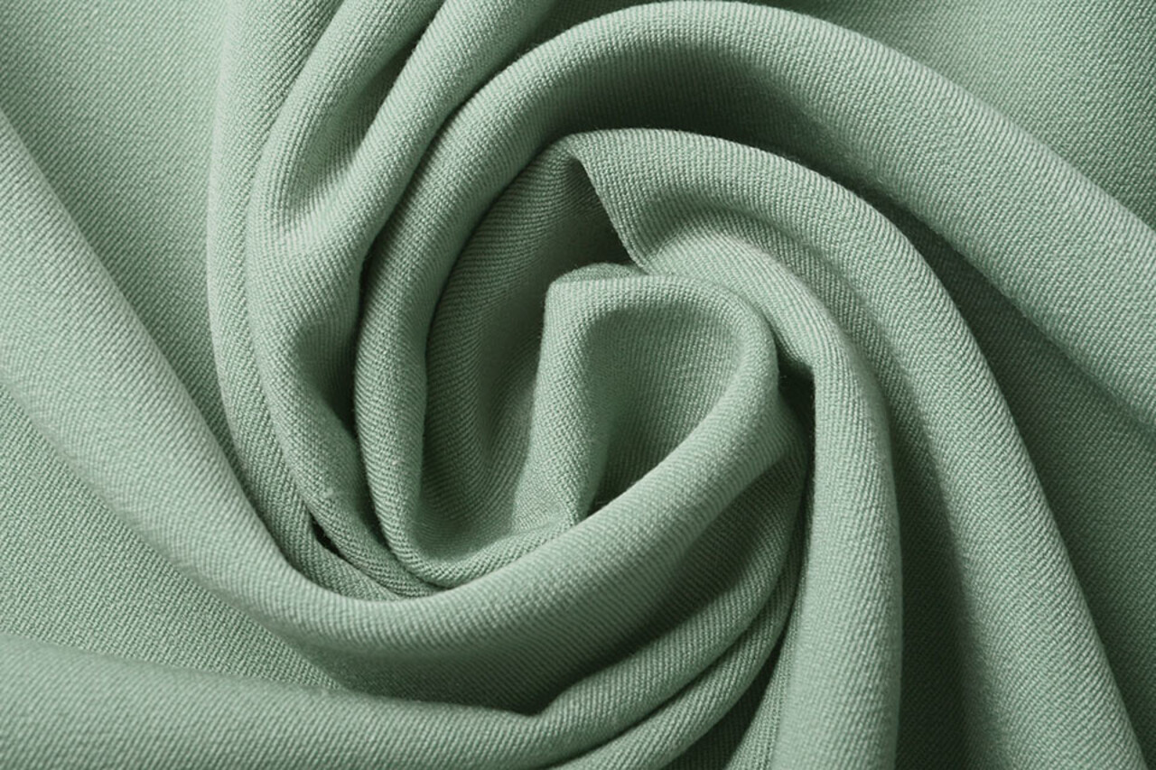 Stretch Gabardine Licht Oud Groen