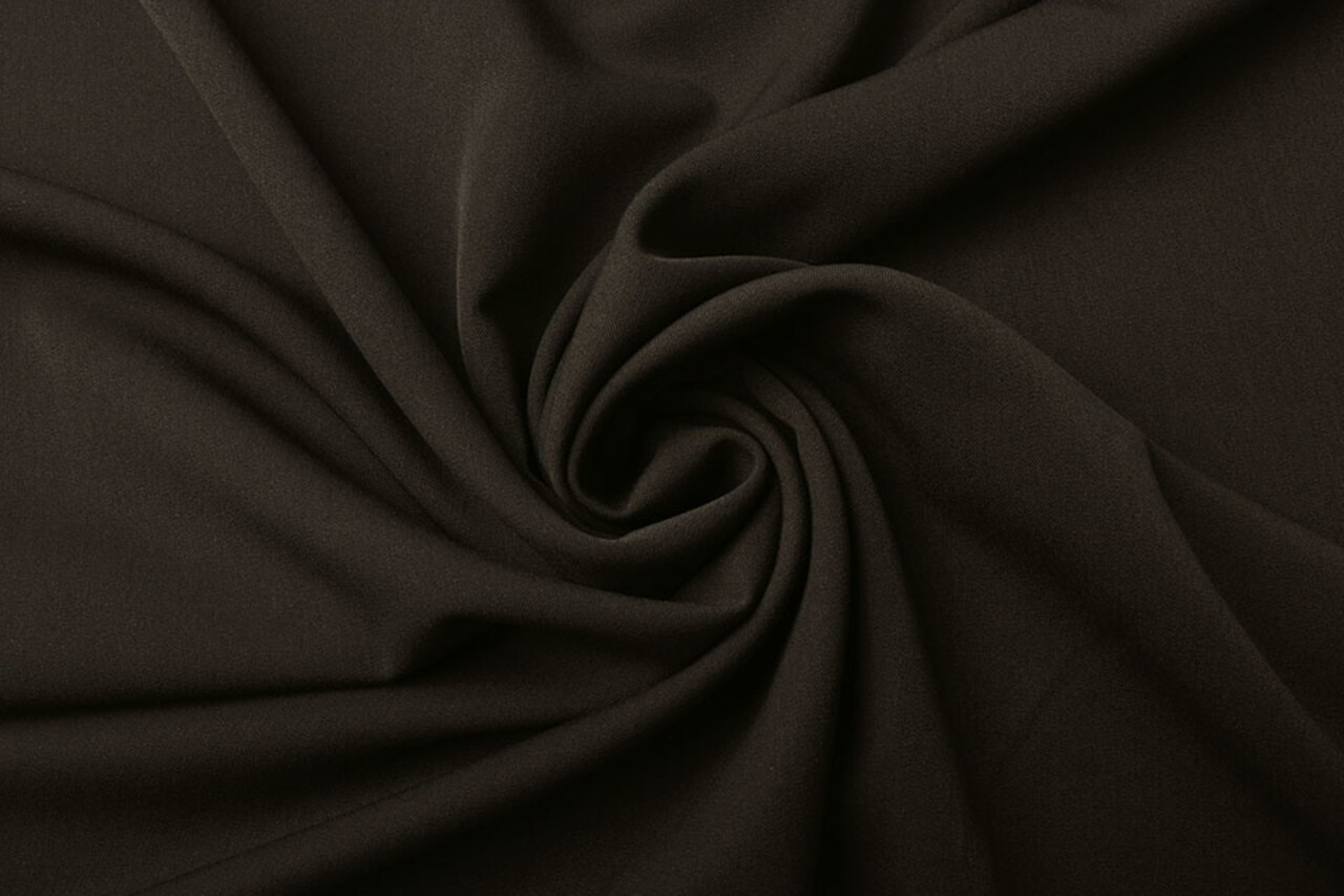 Stretch Gabardine Stoff Dunkel Braun Stretch Gabardine Stoff Dunkel Braun