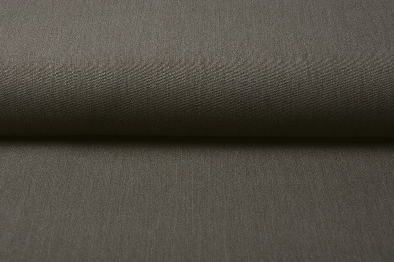 Stretch Gabardine Taupe Melange