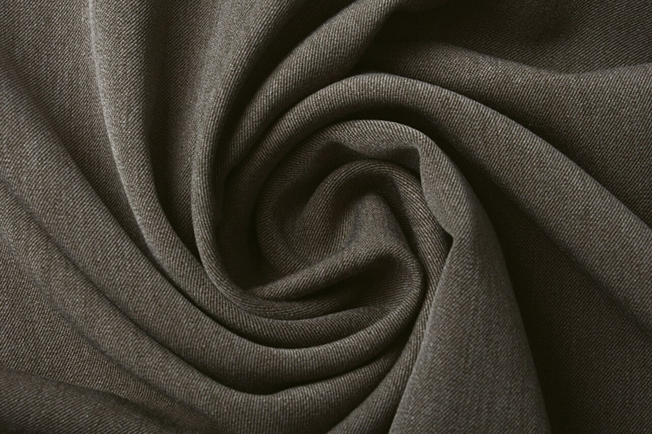 Stretch Gabardine Taupe Melange