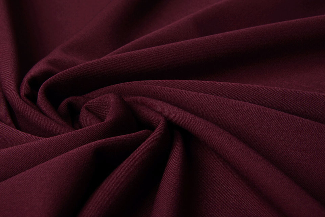 Stretch Gabardine Stoff Bordeaux Stretch Gabardine Stoff Bordeaux