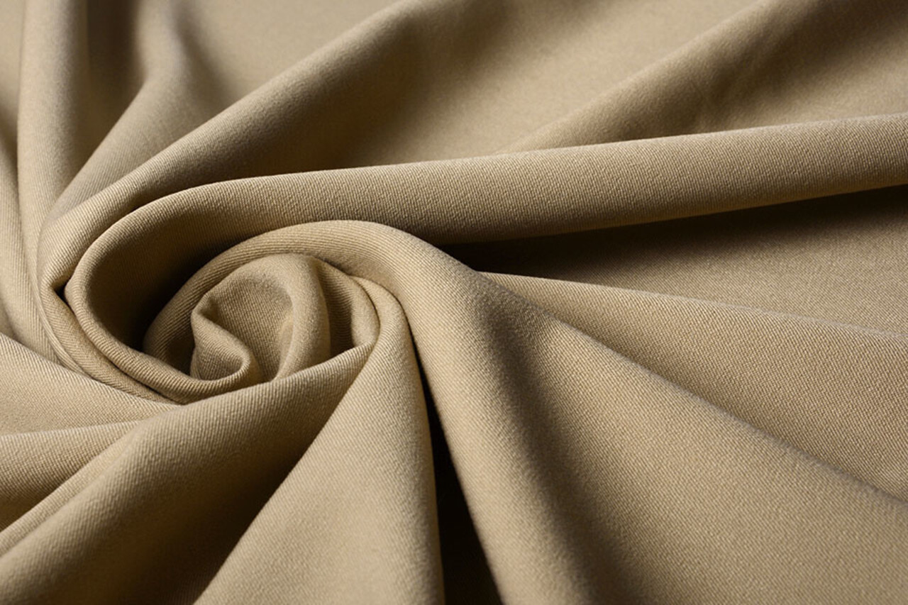Stretch Gabardine Stoff Hellgold