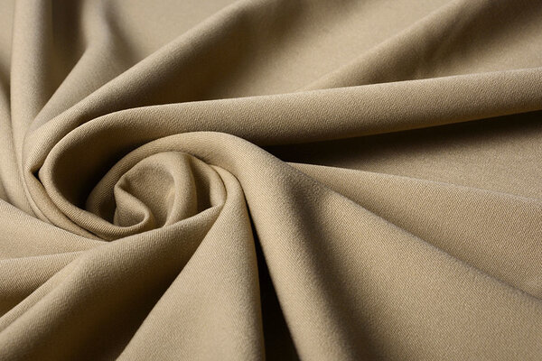 Stretch Gabardine Stoff Hellgold