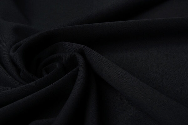 Stretch Gabardine Stoff Schwarz Stretch Gabardine Stoff Schwarz