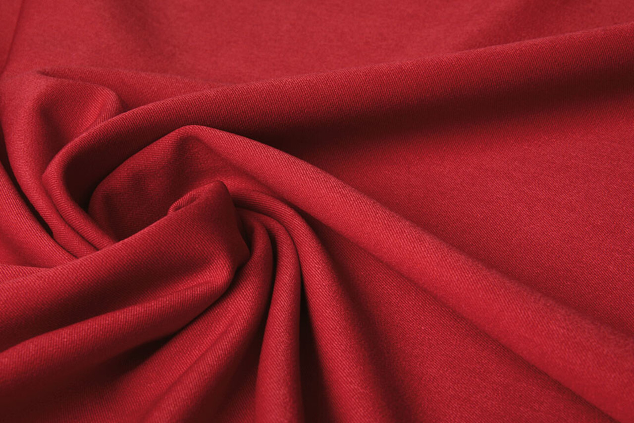 Stretch Gabardine Rosso