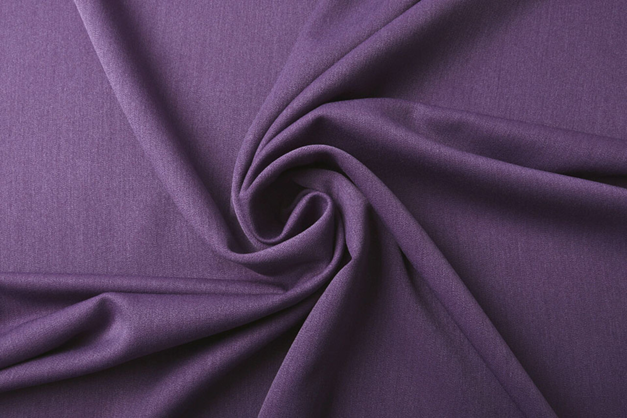Stretch Gabardine Stoff Lila Melange Stretch Gabardine Stoff Lila Melange