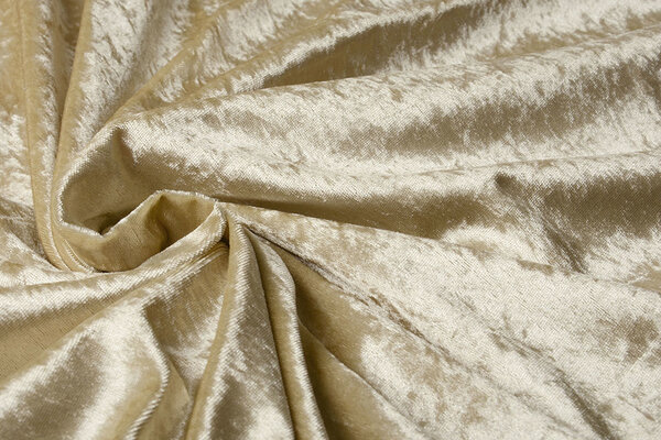 Pannesamt Stoff Hell Gold