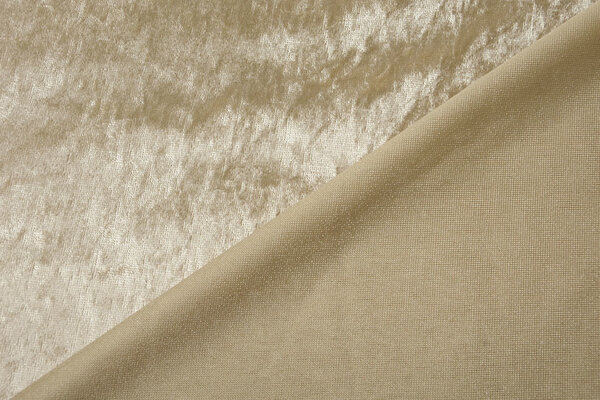 Velours de Panne Licht Goud