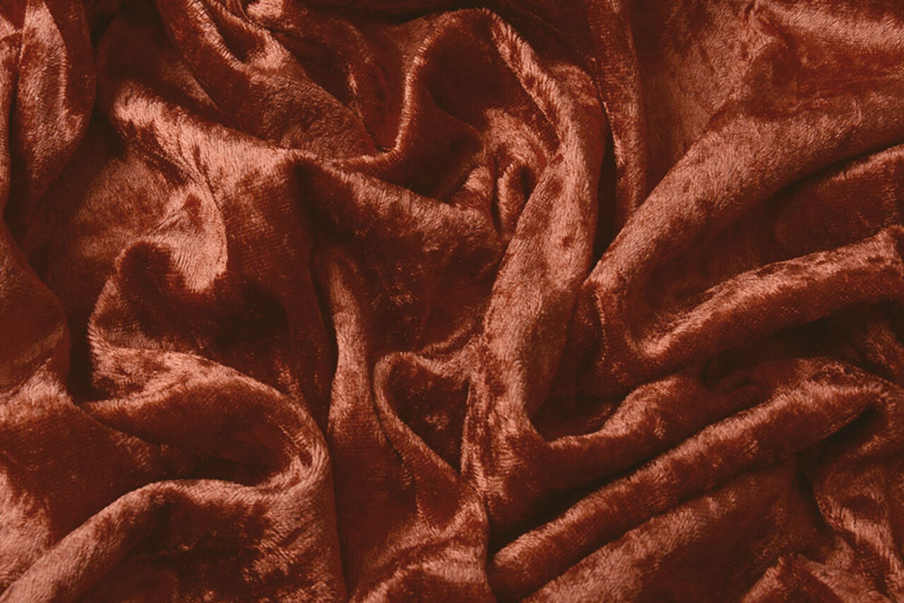 Velours de Panne Rust Brique Velours de Panne Rust Brique