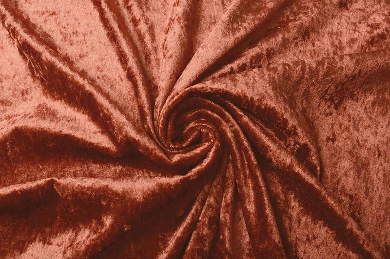 Velours de Panne Rust Brique Velours de Panne Rust Brique