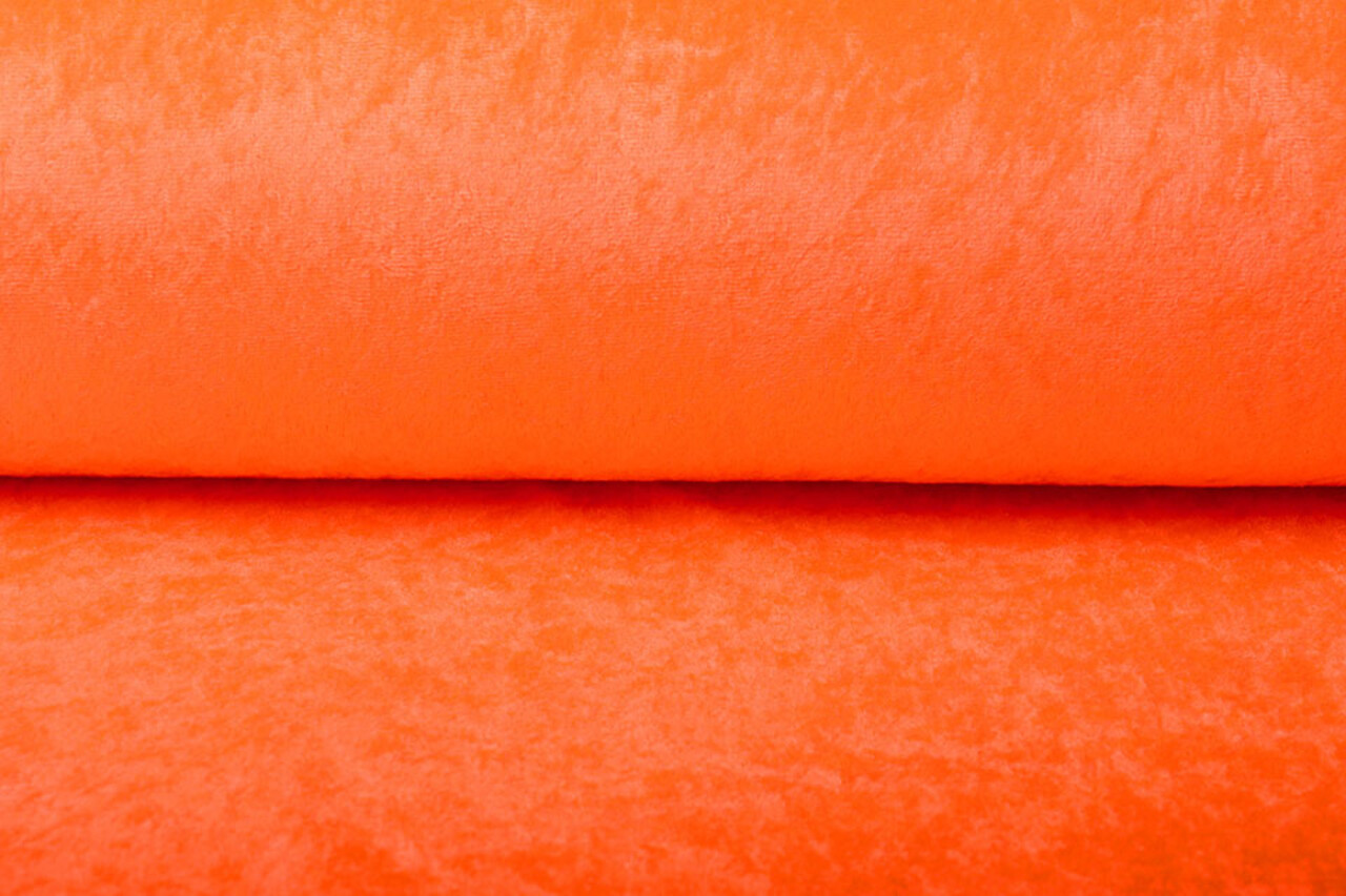 Terciopelo de Panne Fluor Naranja Terciopelo de Panne Fluor Naranja