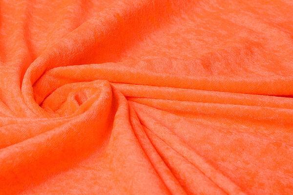 Terciopelo de Panne Fluor Naranja Terciopelo de Panne Fluor Naranja