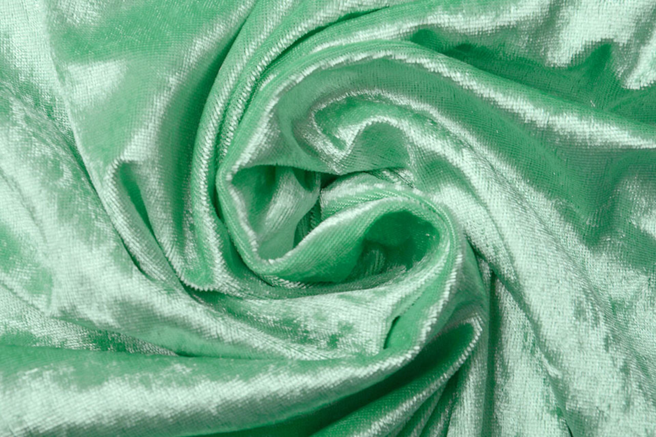 Velours de Panne Mint Groen Velours de Panne Mint Groen