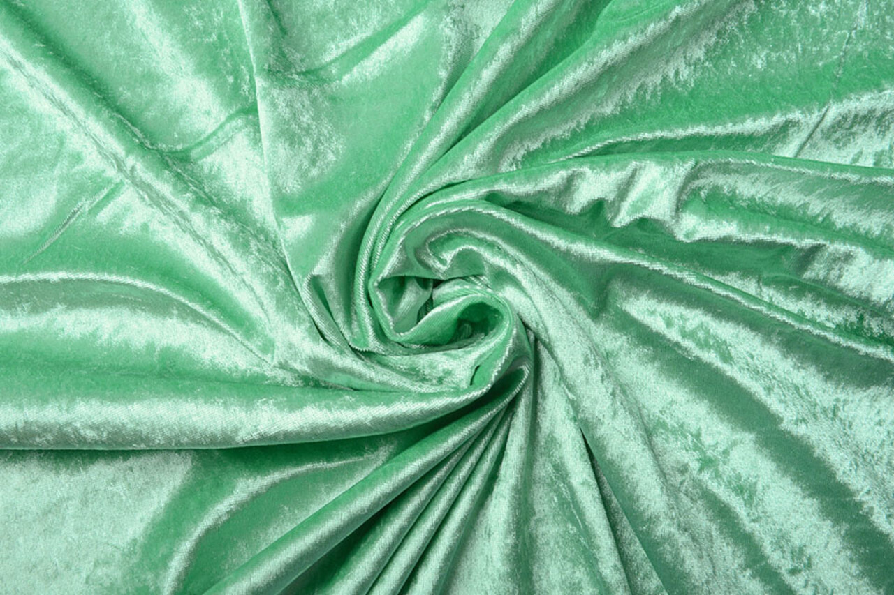 Velours de Panne Mint Groen Velours de Panne Mint Groen