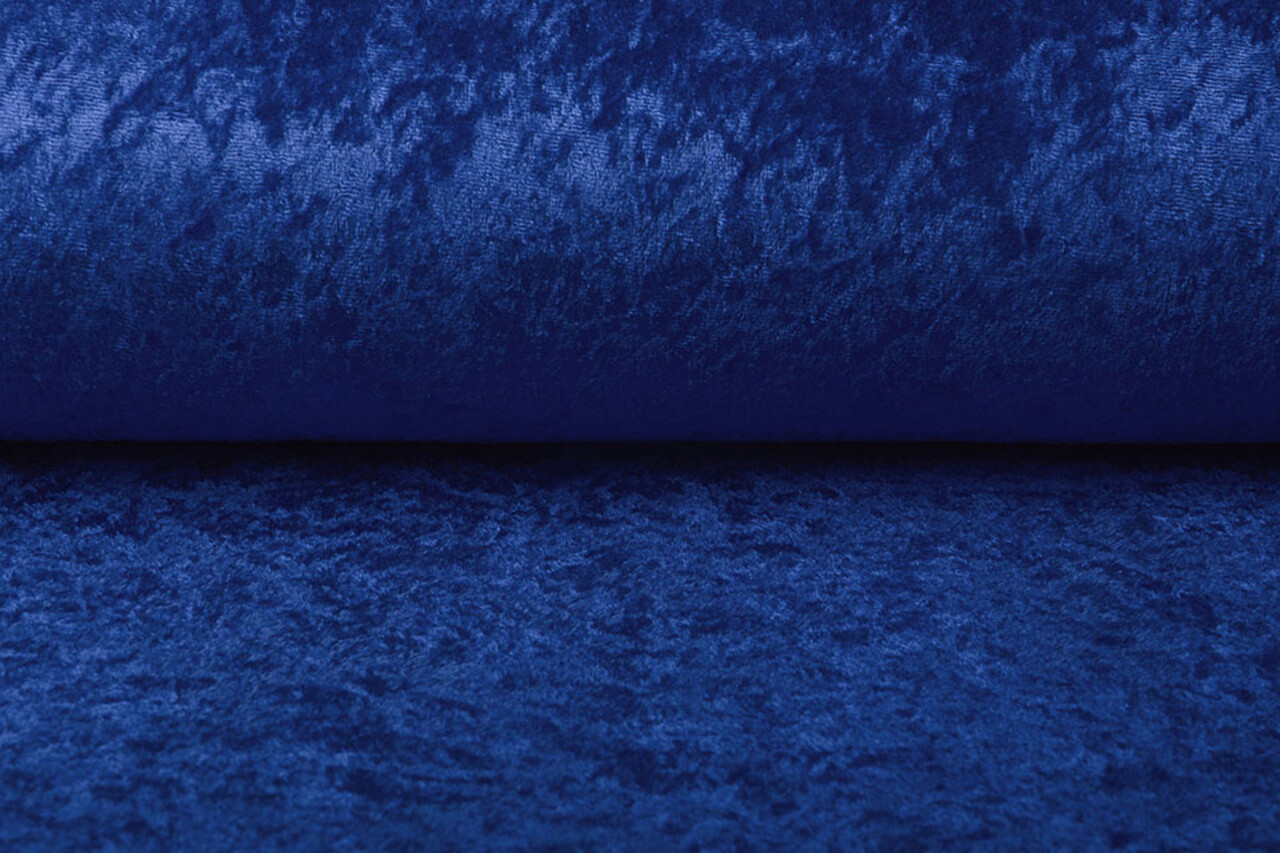 Velours de Panne Bleu Cobalt Velours de Panne Bleu Cobalt