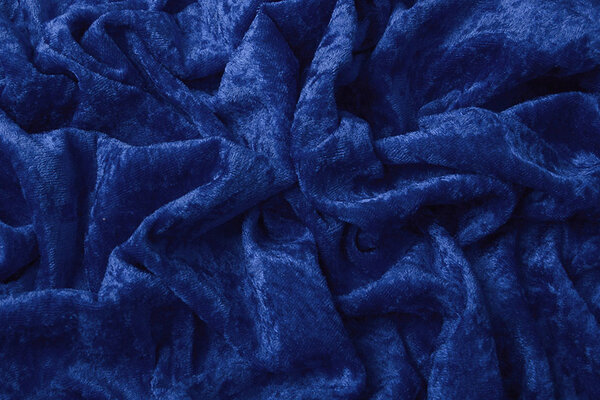 Velours de Panne Bleu Cobalt Velours de Panne Bleu Cobalt