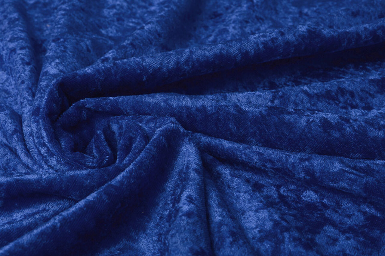 Velours de Panne Bleu Cobalt Velours de Panne Bleu Cobalt