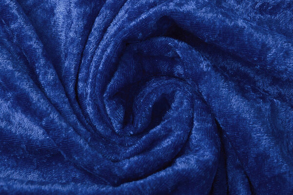 Terciopelo de Panne Azul Cobalto Terciopelo de Panne Azul Cobalto