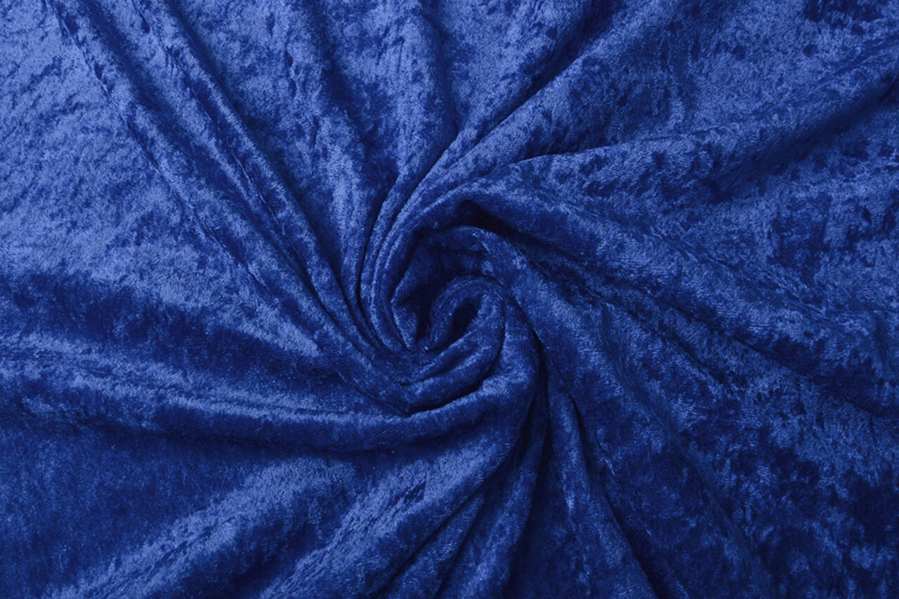 Velours de Panne Bleu Cobalt Velours de Panne Bleu Cobalt