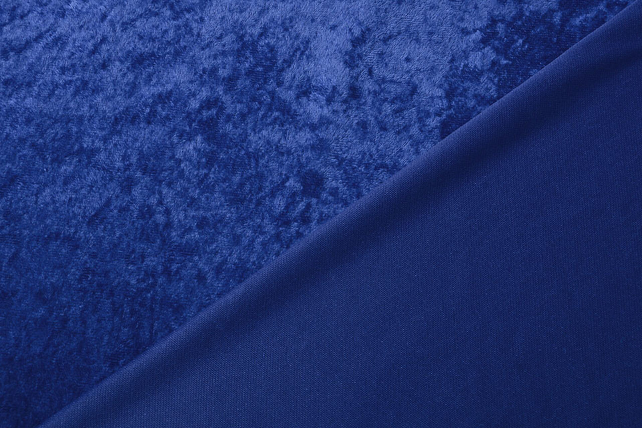 Velours de Panne Bleu Cobalt Velours de Panne Bleu Cobalt