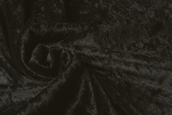 Terciopelo de Panne Negro Terciopelo de Panne Negro