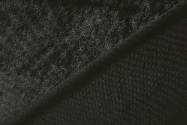 Terciopelo de Panne Negro Terciopelo de Panne Negro