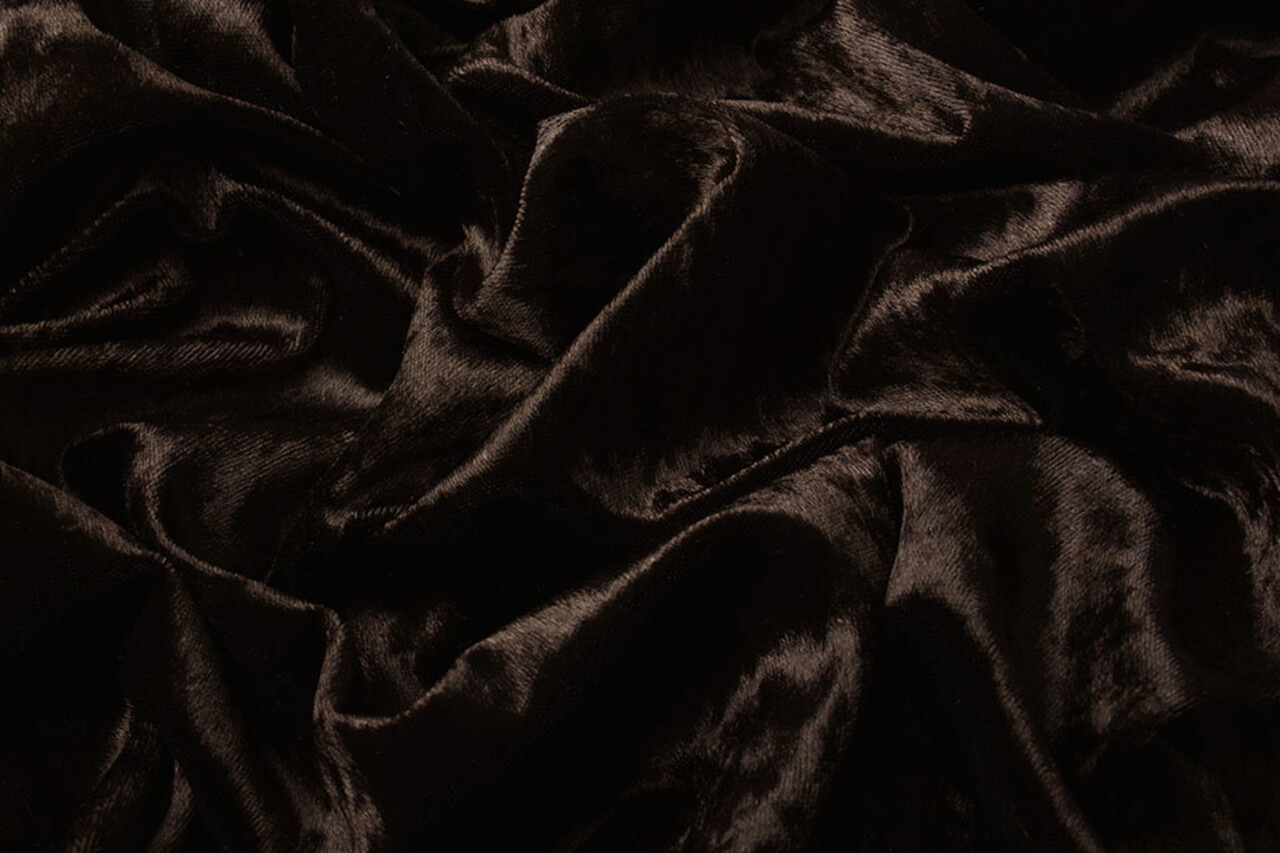 Velours de Panne Marron Foncé Velours de Panne Marron Foncé