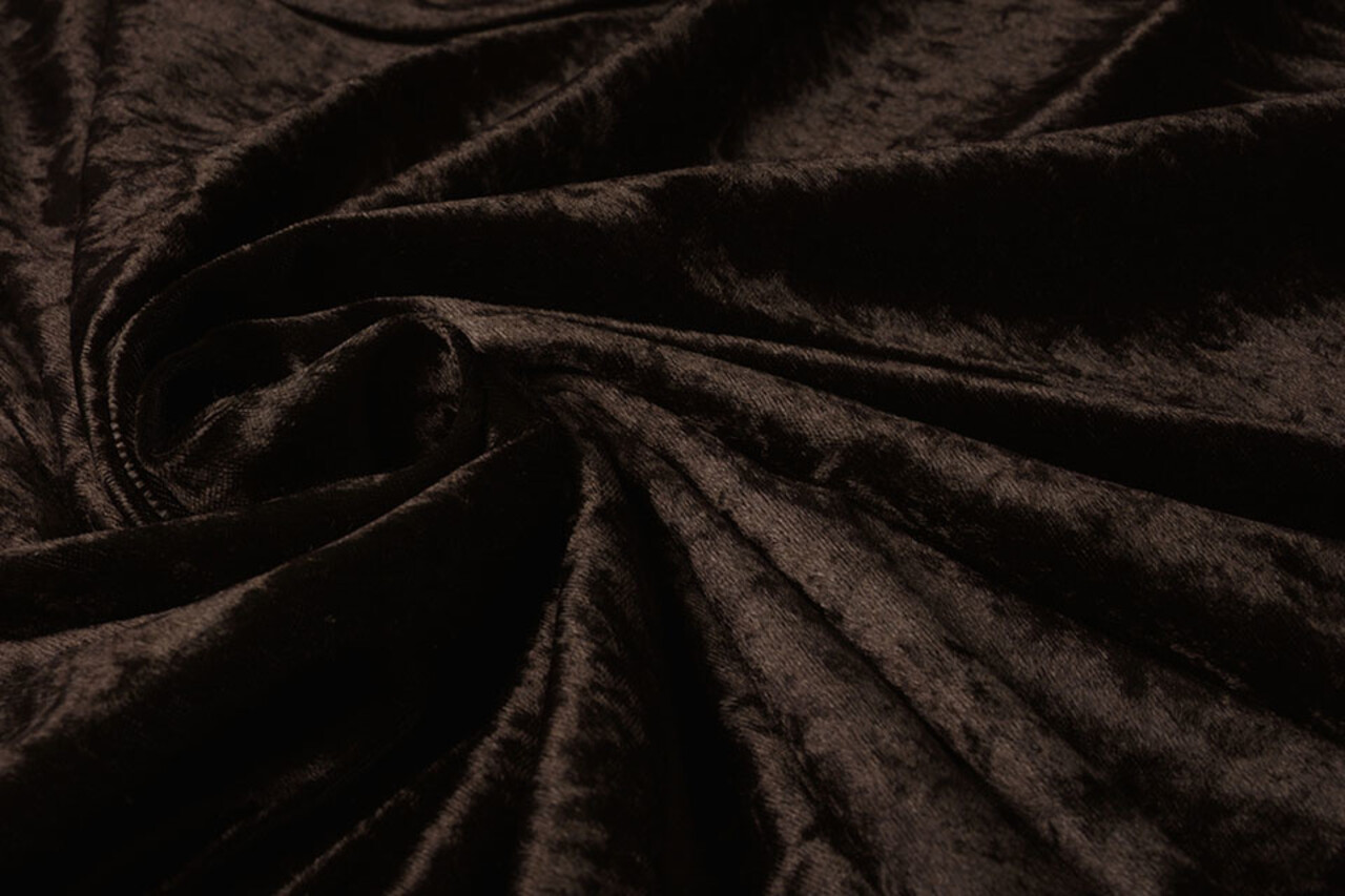 Velours de Panne Donker Bruin Velours de Panne Donker Bruin