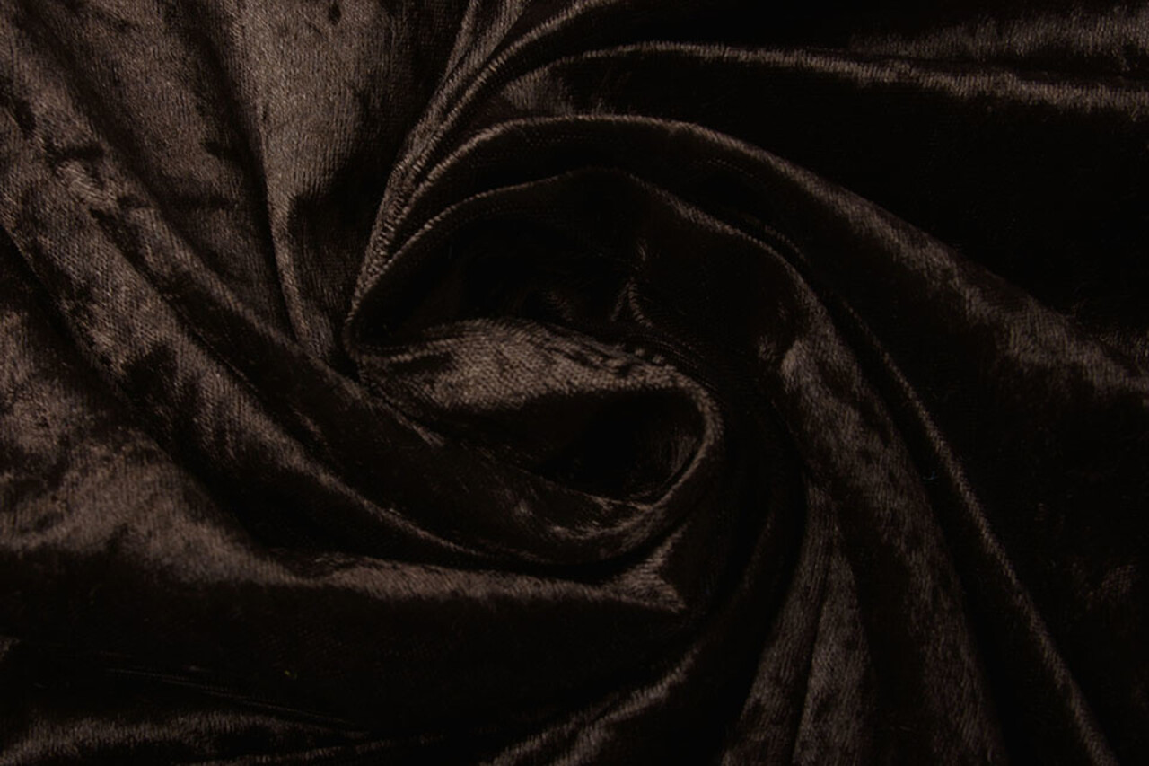 Terciopelo de Panne Marrón Oscuro