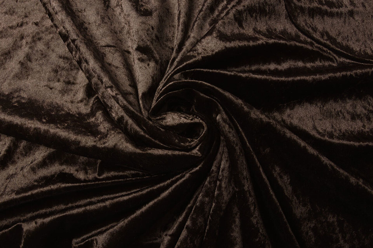 Pannesamt Stoff Dunkelbraun Pannesamt Stoff Dunkelbraun