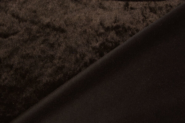 Pannesamt Stoff Dunkelbraun Pannesamt Stoff Dunkelbraun