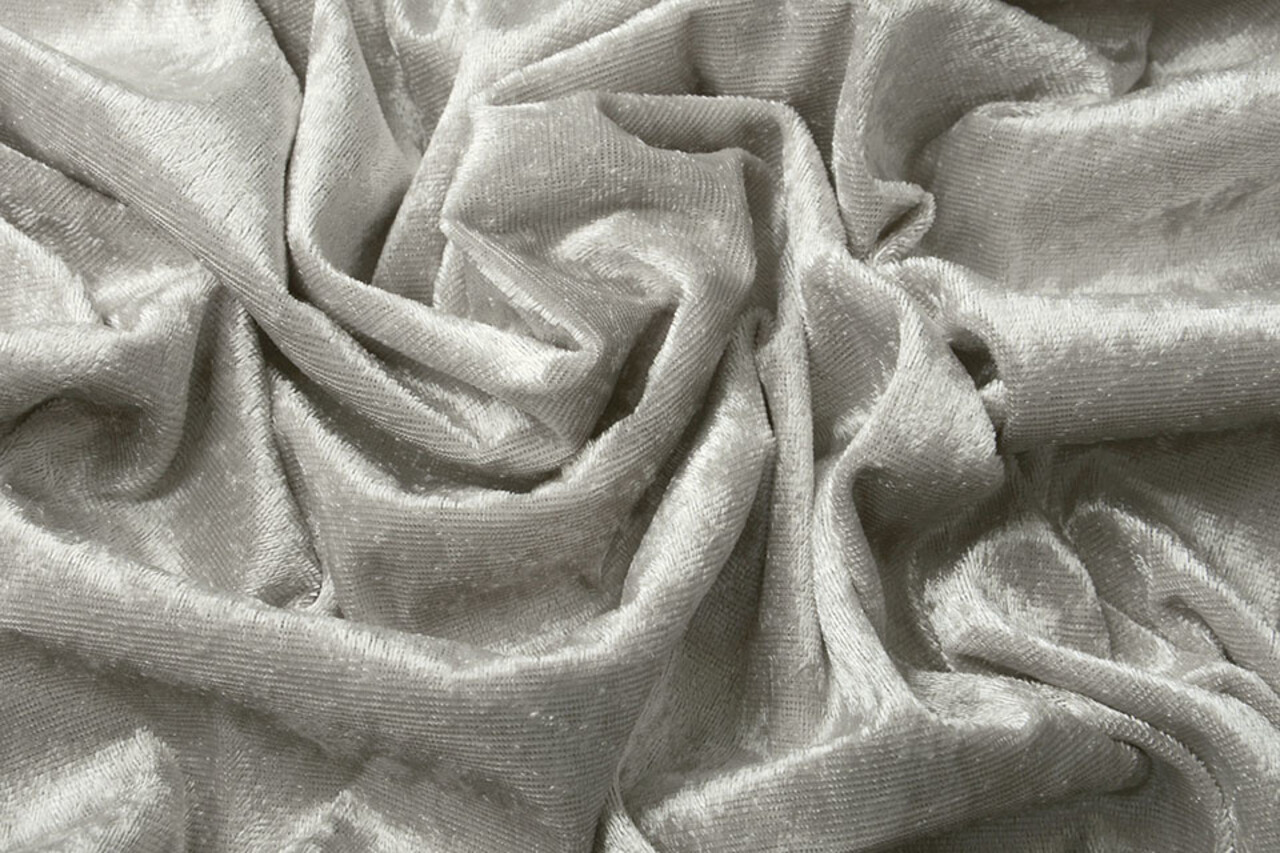 Pannesamt Stoff Silber Pannesamt Stoff Silber