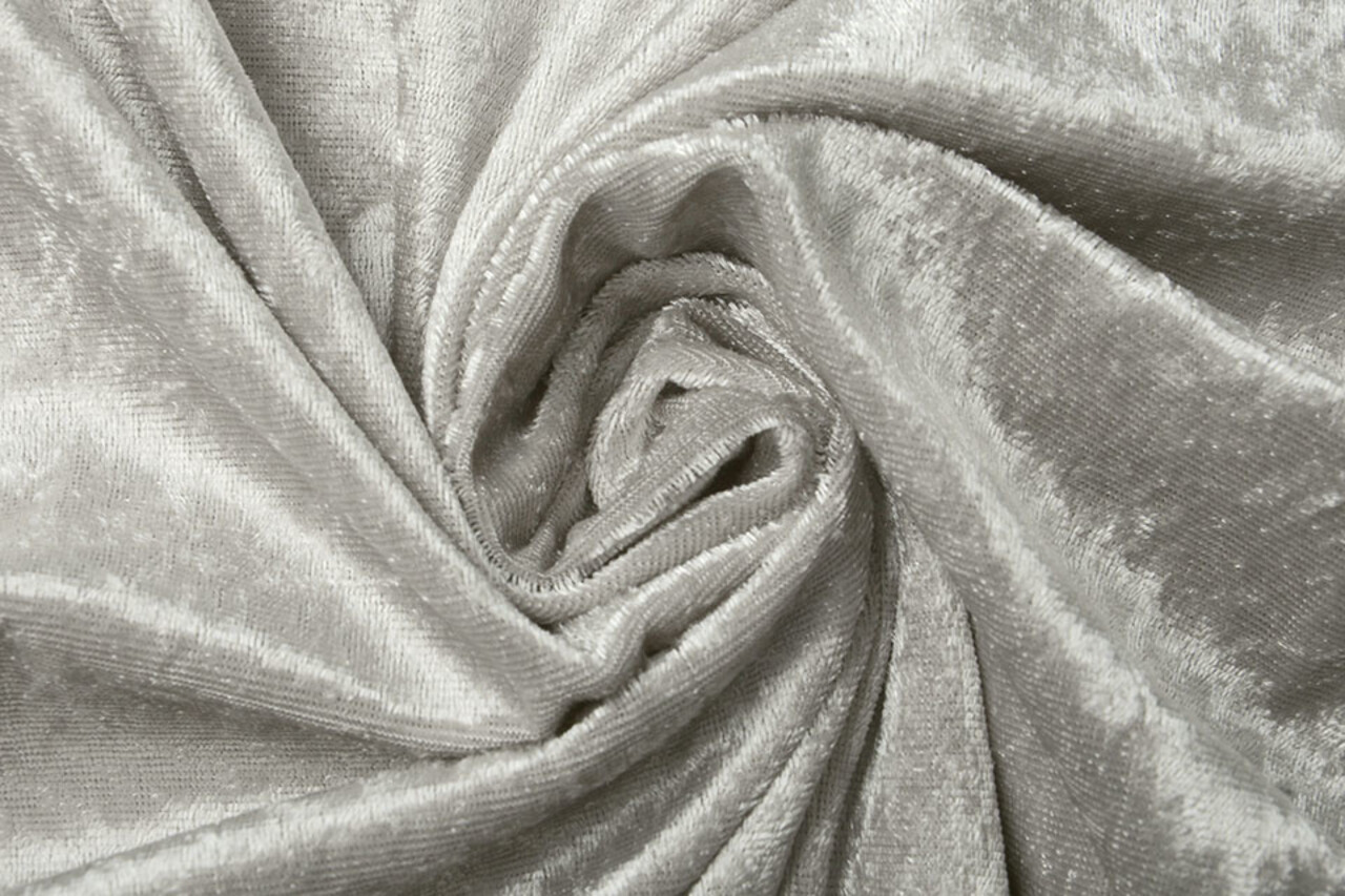 Pannesamt Stoff Silber Pannesamt Stoff Silber