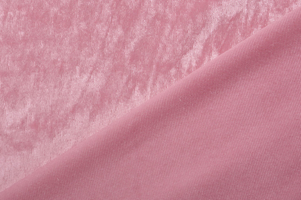 Terciopelo de Panne Rosa Claro Terciopelo de Panne Rosa Claro