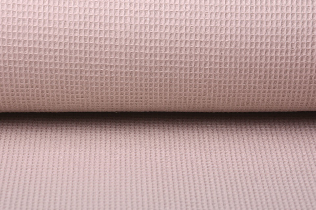 Oeko-Tex®  Mini Waffle Pique Fabric Old Pink Oeko-Tex®  Mini Waffle Pique Fabric Old Pink
