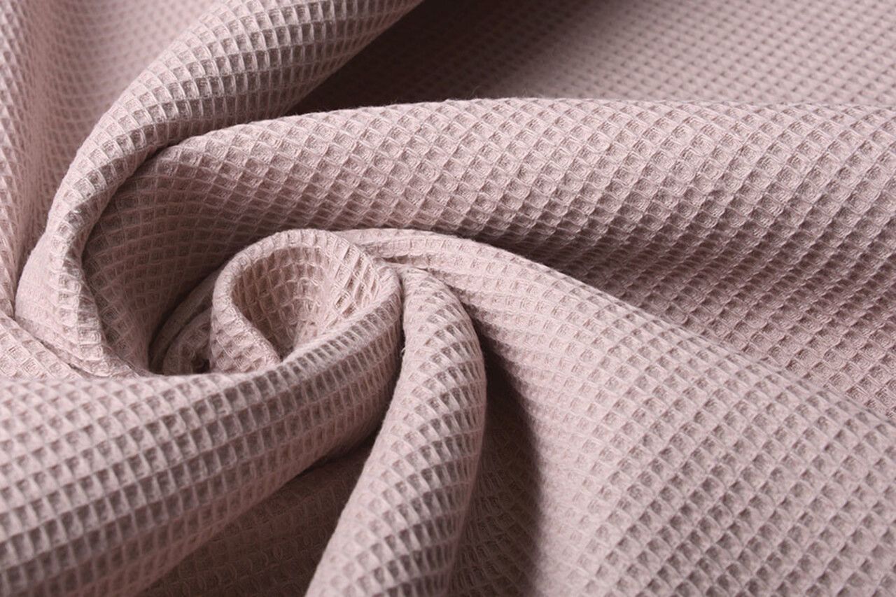 Oeko-Tex®  Mini Waffelpiqué Baumwolle Altrosa